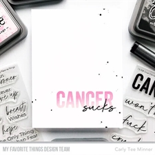 MFT Clear Stamp Set - Crush Cancer